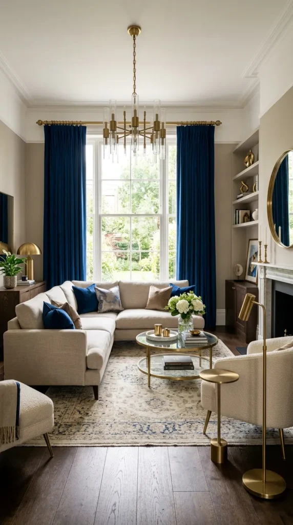 Curtains in Saturated Jewel Tones