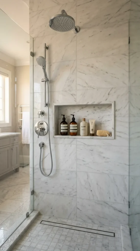 Recess the Shampoo Niche Into the Wall