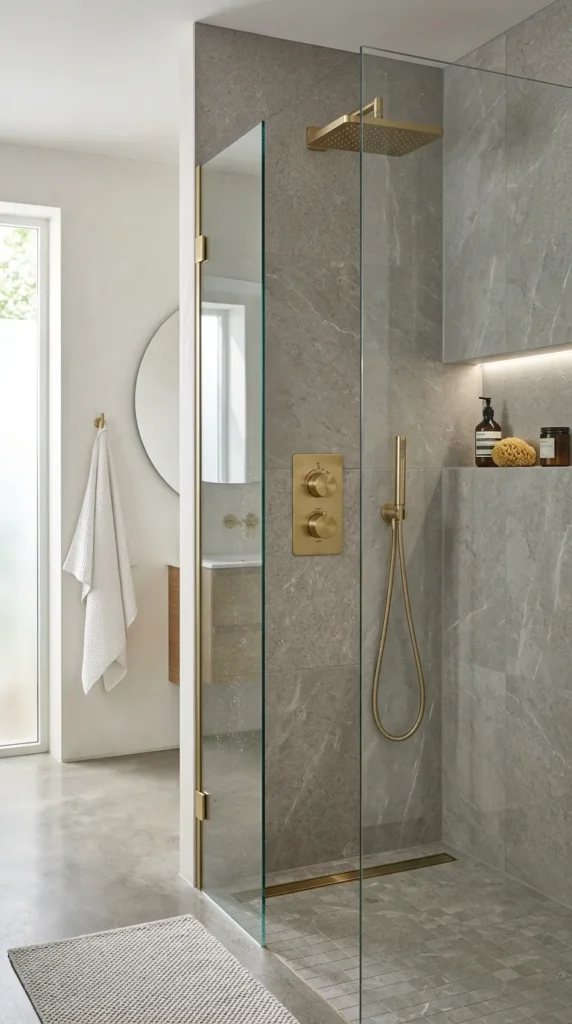 Use a Thermostatic Shower Valve for a Clean Wall