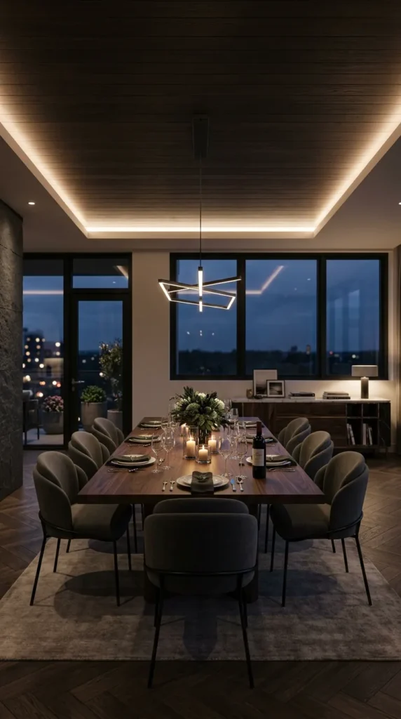 Consider Recessed Lighting on Dimmers Around the Perimeter