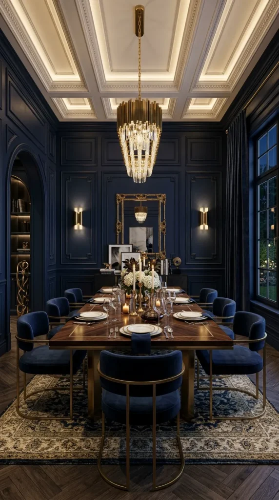 Wood Paneling Painted in a Single Bold Color