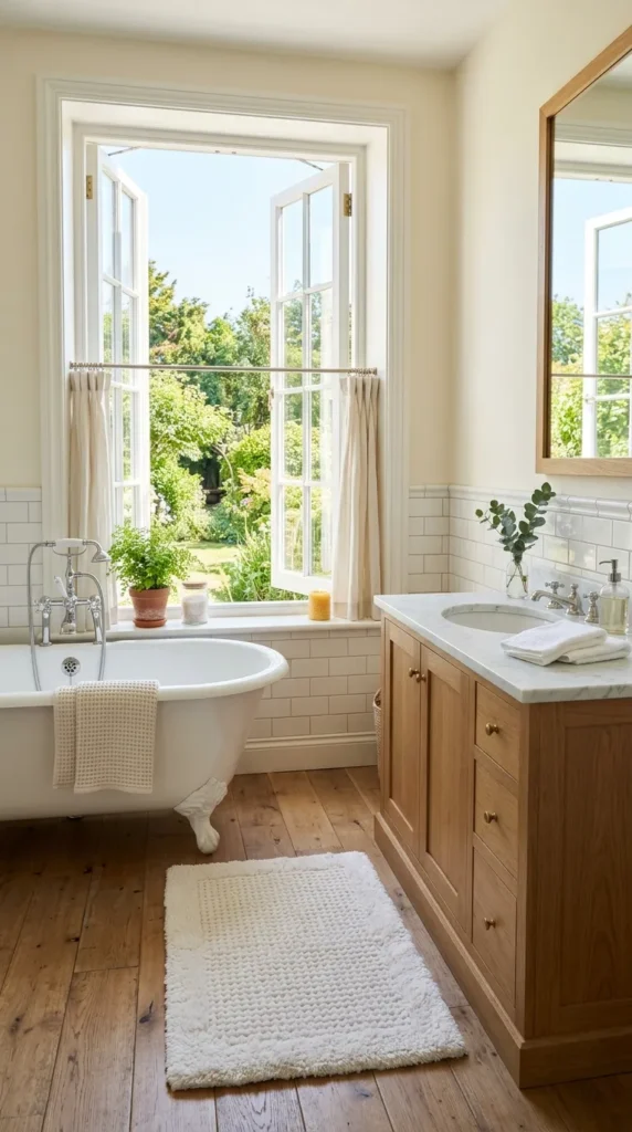 Match the Rug Material to the Bathroom Ventilation
