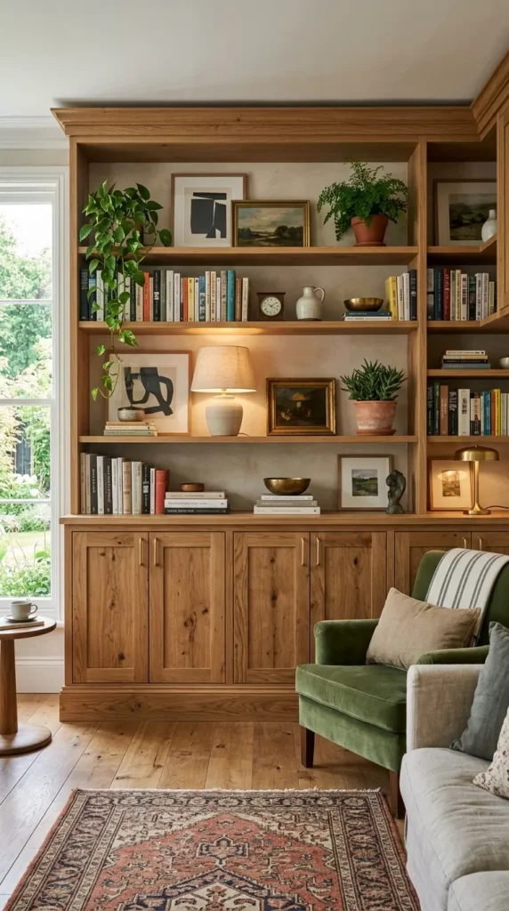 Shelves with Closed Cabinet Bases