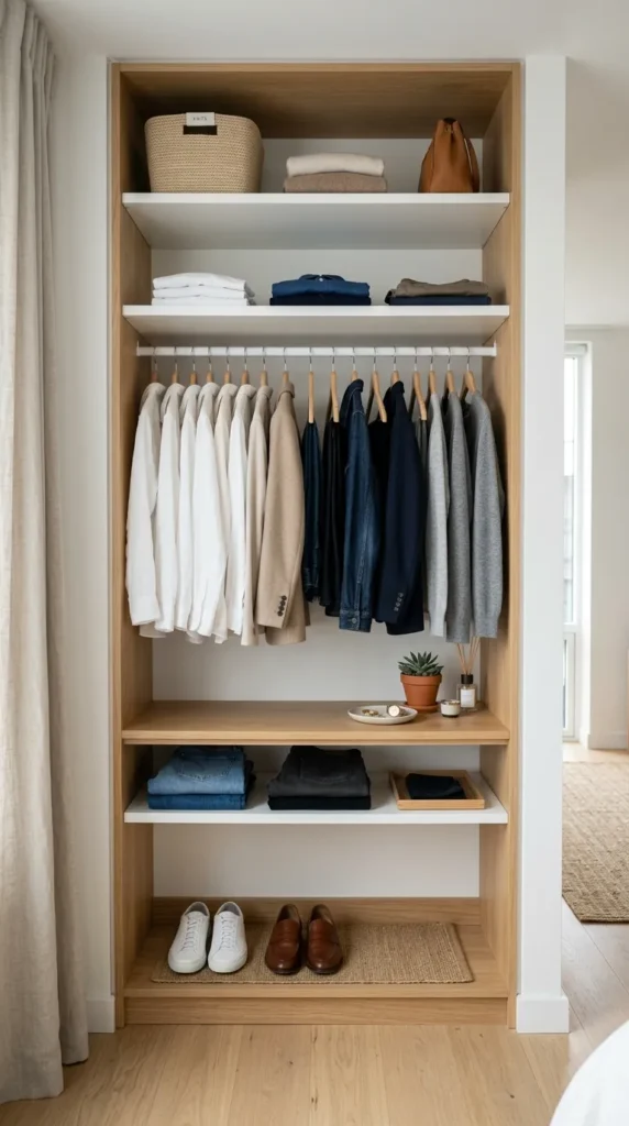 Use a Tension Rod to Create a Second Hanging Level