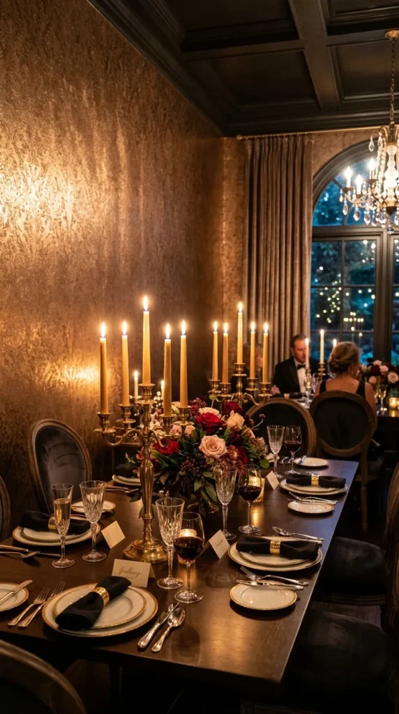  Metallic Wallpaper for Evening Dining Drama