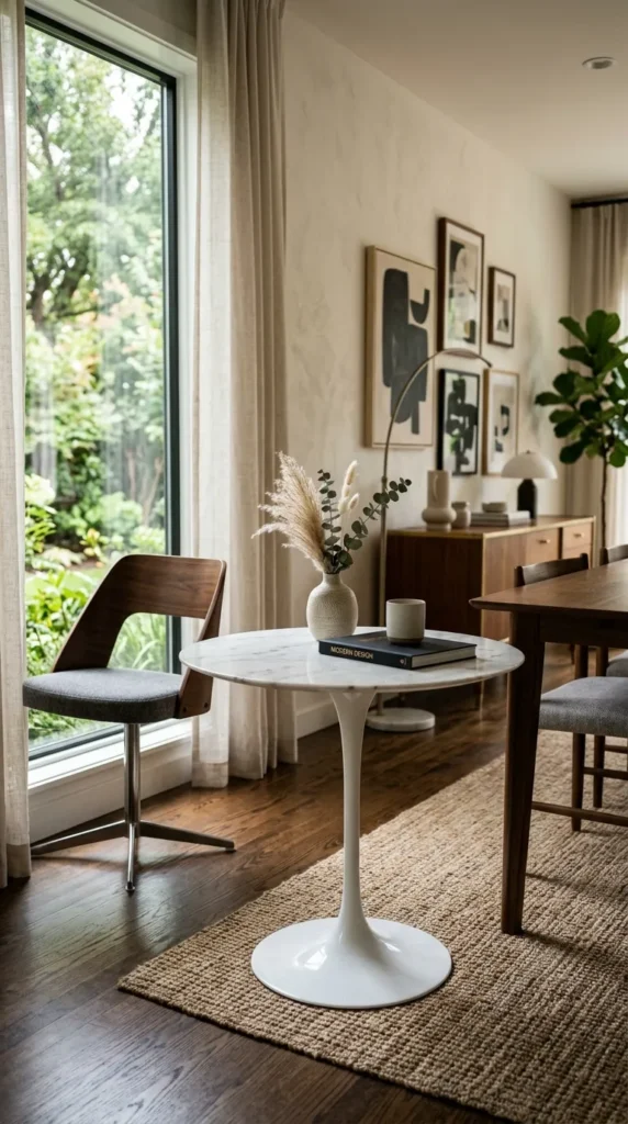  Introduce a Tulip or Pedestal Style Side Table