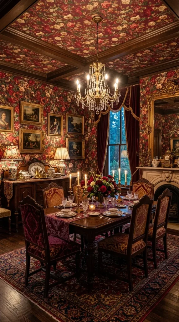  Maximalist Wallpaper With Multiple Competing Patterns
