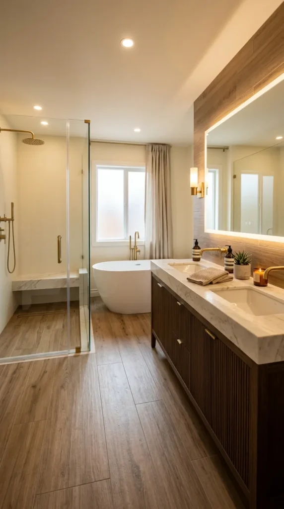 Heat the Bathroom Floor Rather Than Just the Air