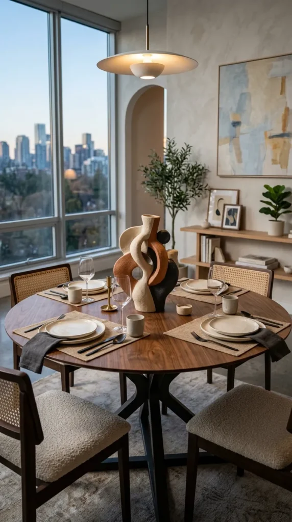 Layered Linens in Complementary Tones