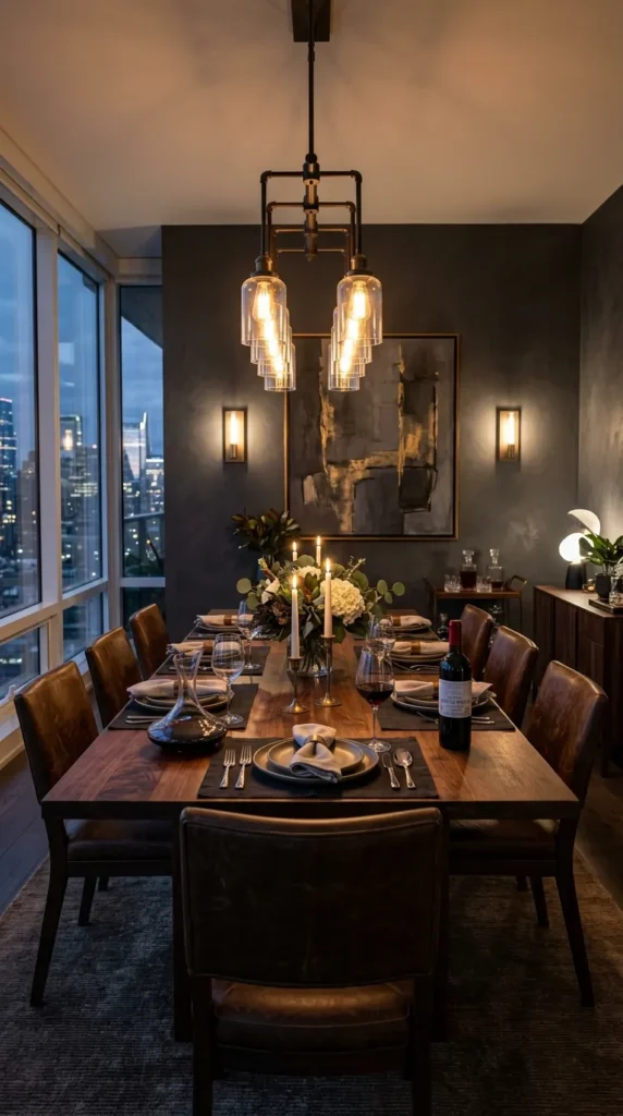 Charcoal Gray Walls for Industrial Moodiness