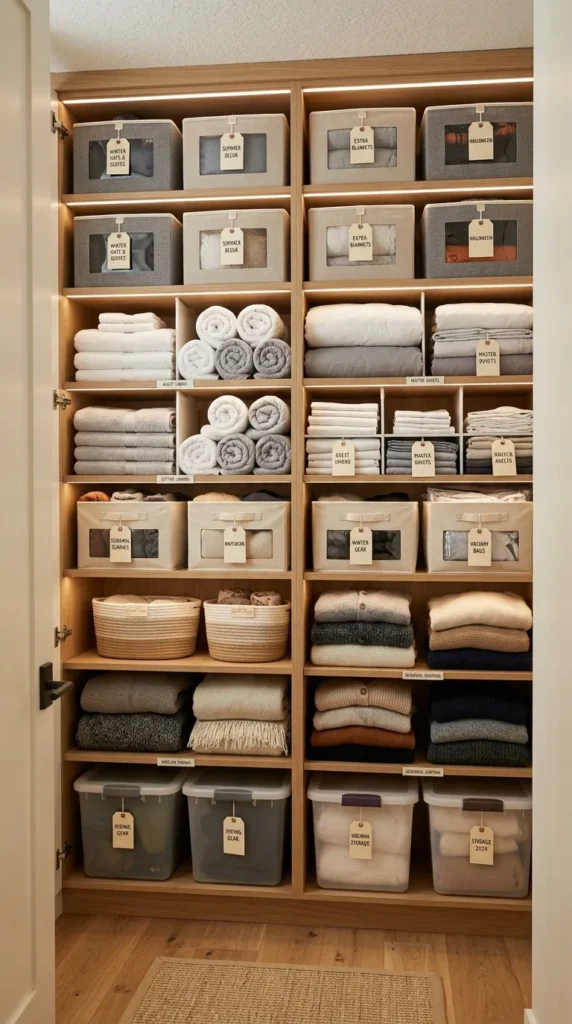 Use the Full Height of the Closet With Shelving