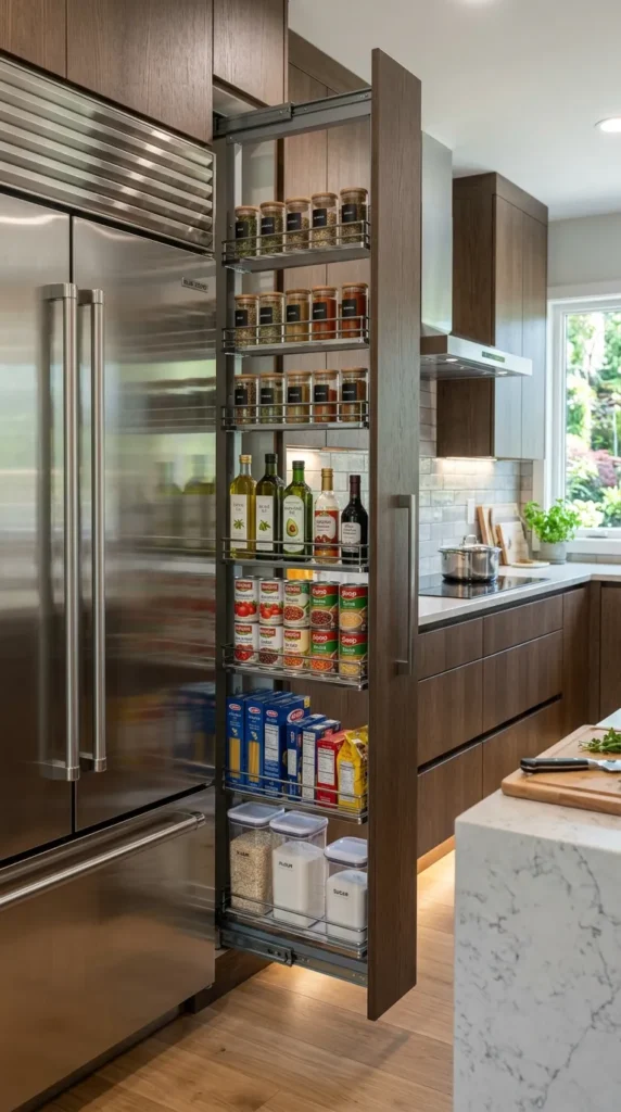 Install a Pull Out Pantry in Narrow Gaps