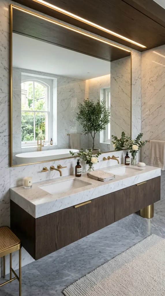 Use a Single Long Mirror Rather Than Two Separate Ones