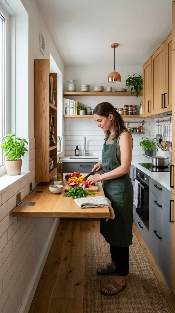 Use Open Shelving Instead of Upper Cabinets