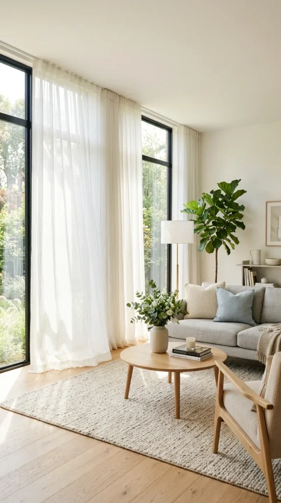 Sheer Curtains for Soft, Luminous Light