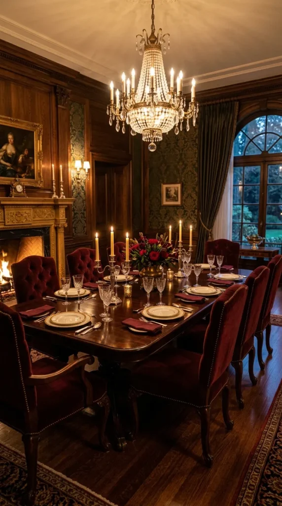 Velvet Upholstered Chairs in Jewel Tones