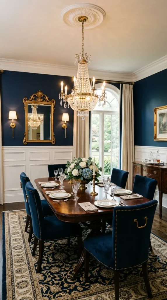 Wainscoting With Contrasting Upper Wall Color