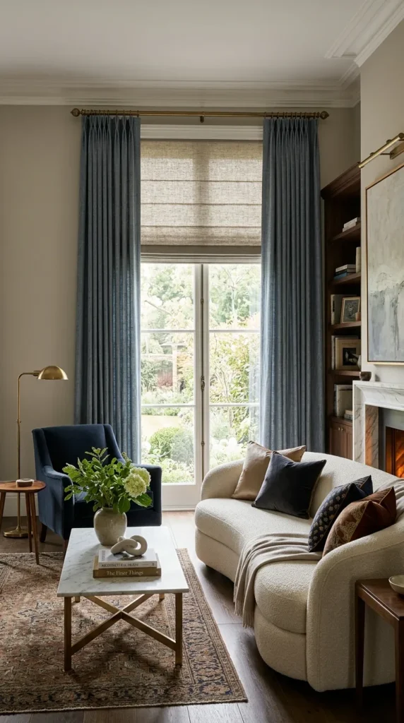 Layered Curtains and Blinds for Versatile Light Control