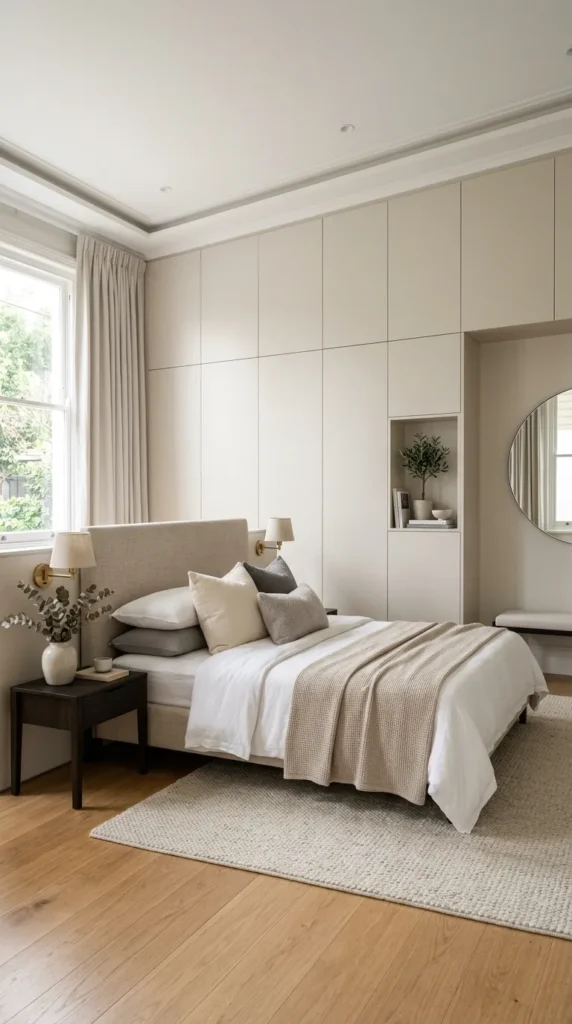 A Master Bedroom With Bespoke Built-In Storage