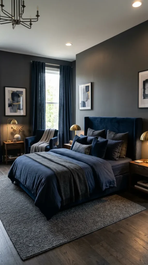 Dark Gray Ceiling for Intimate Cocooning Effect