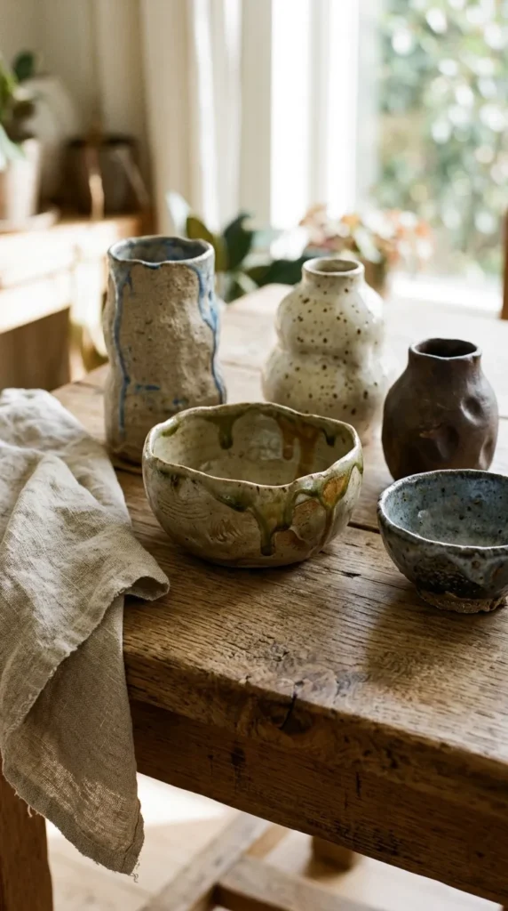 Incorporate Flawed, Handmade Pottery