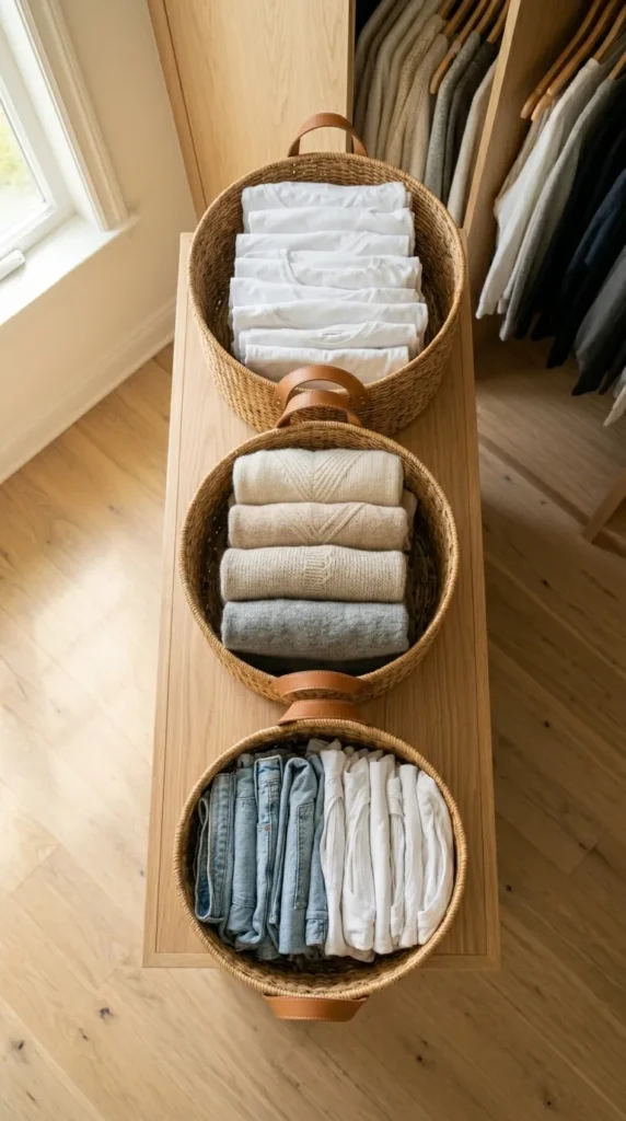 Shelf Baskets for Categorized Storage