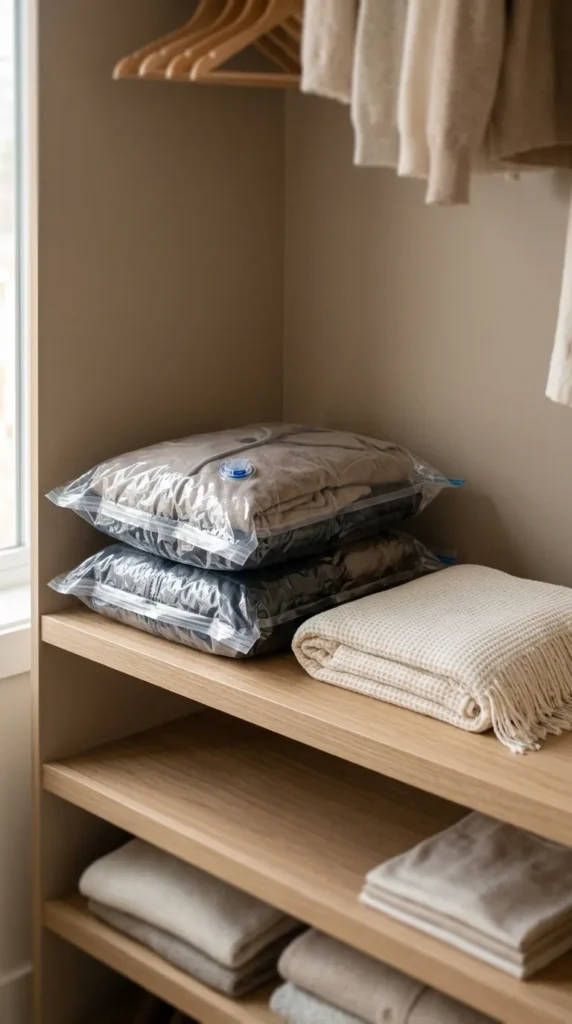 Use Vacuum Storage Bags for Bulky Items
