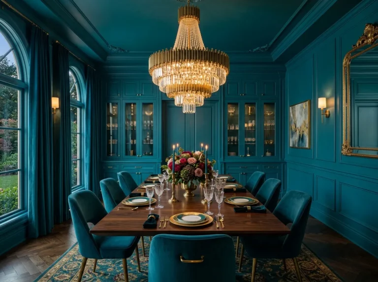 17 Color Drenched Dining Rooms Done Right