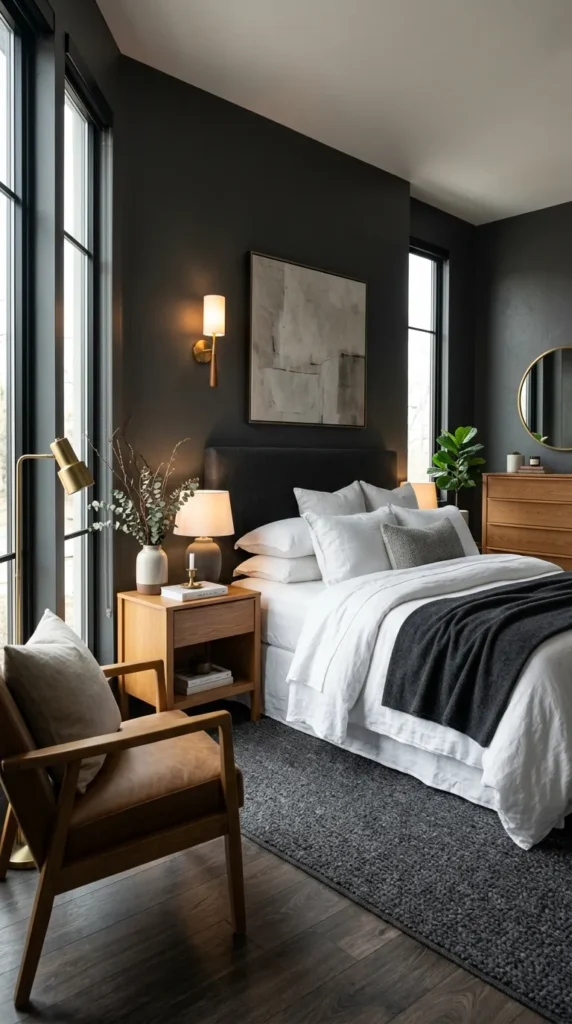 Luxurious Dark Gray Bedroom Ideas