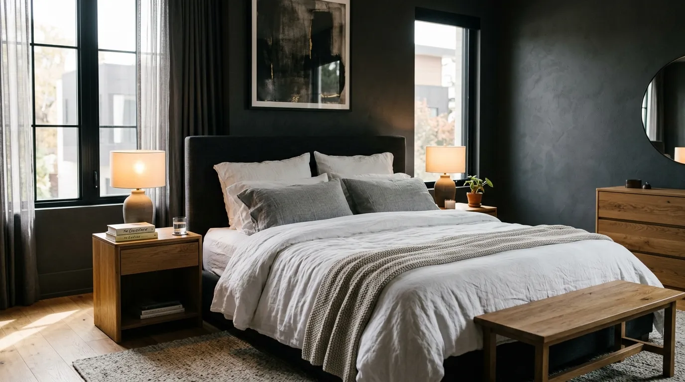Luxurious Dark Gray Bedroom Ideas