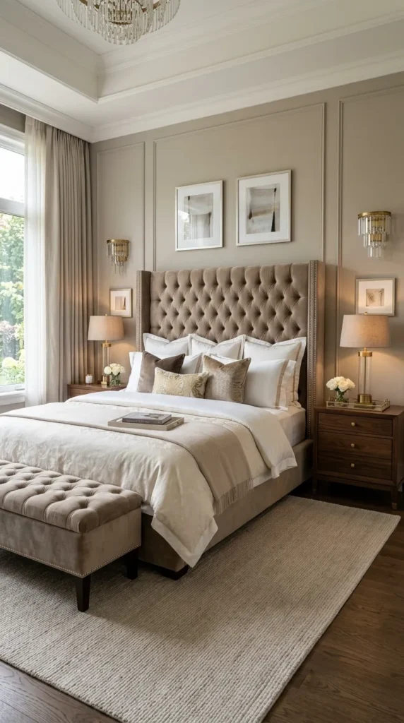 A Master Bedroom Built Around the Bed as Furniture