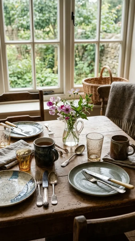 Mismatched Tableware