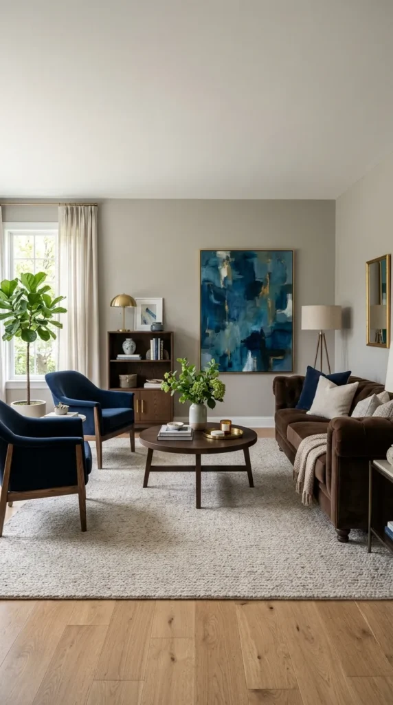 Blue and Brown Complementary Palette