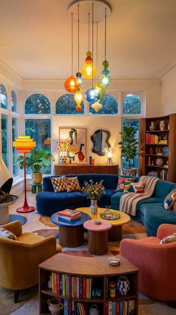 Install Colorful Light Fixtures That Double as Decor