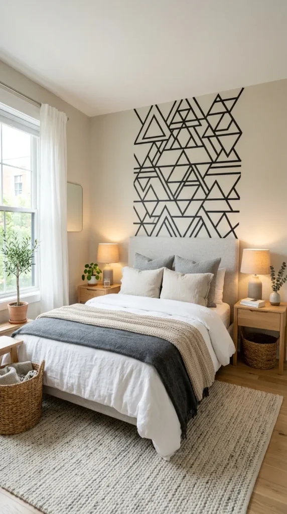  Washi Tape or Removable Wallpaper for Rented Bedrooms