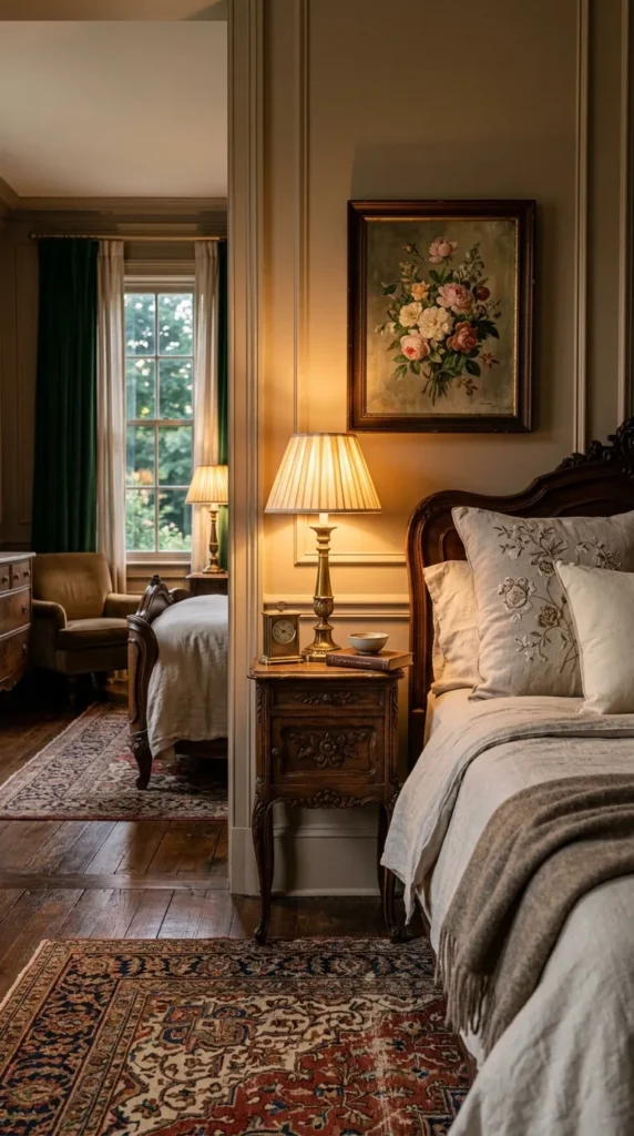 A Vintage or Antique Lamp for Bedroom Character