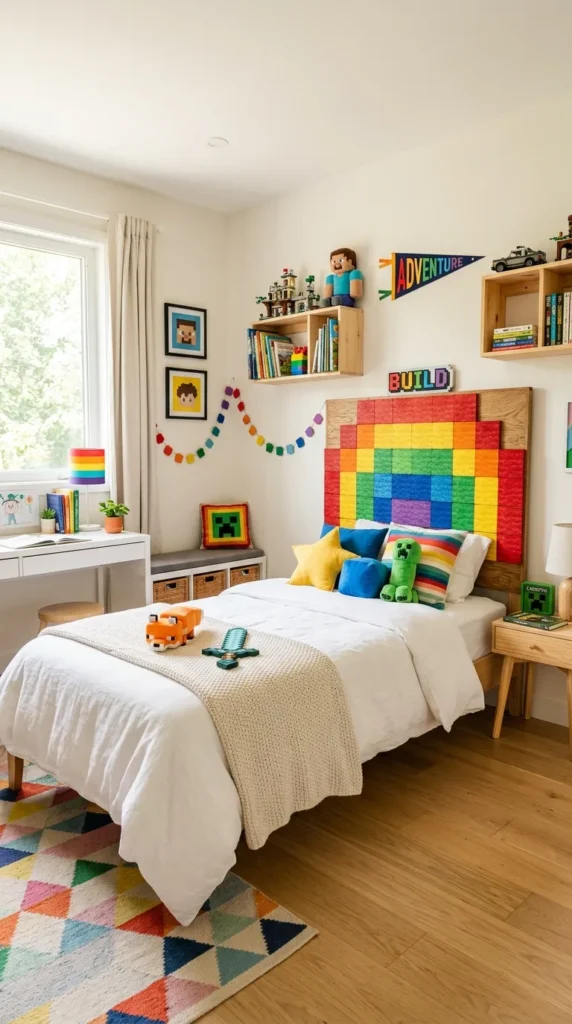 Wool Block Rainbow Bed
