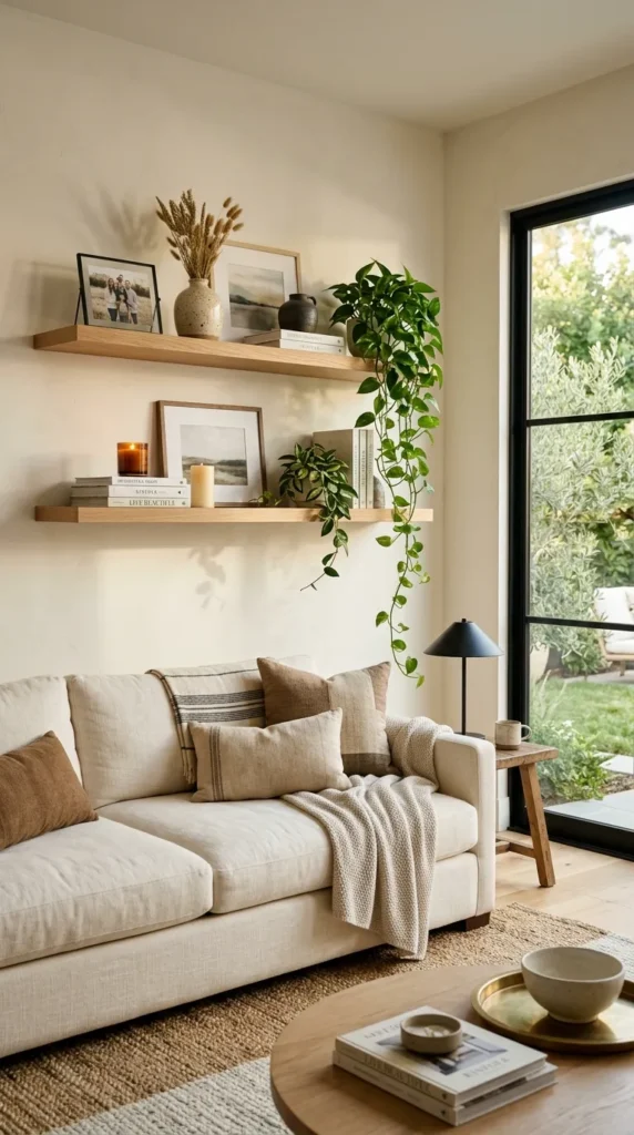 Shelves Above a Sofa
