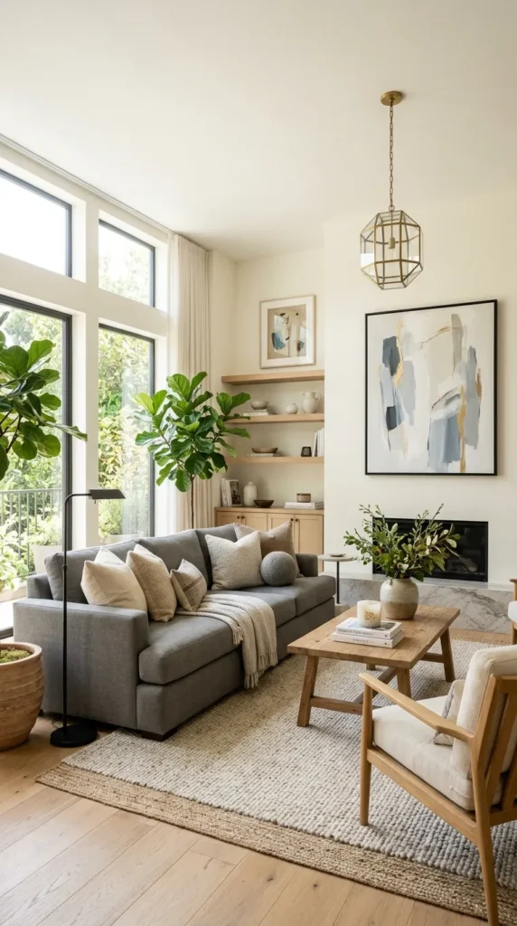 Grey Couch as Flexible Foundation for Your Aesthetic