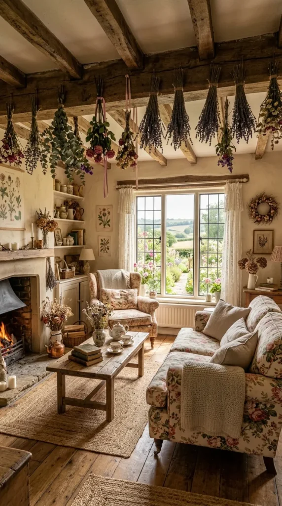  Hang Dried Flowers and Herb Bundles