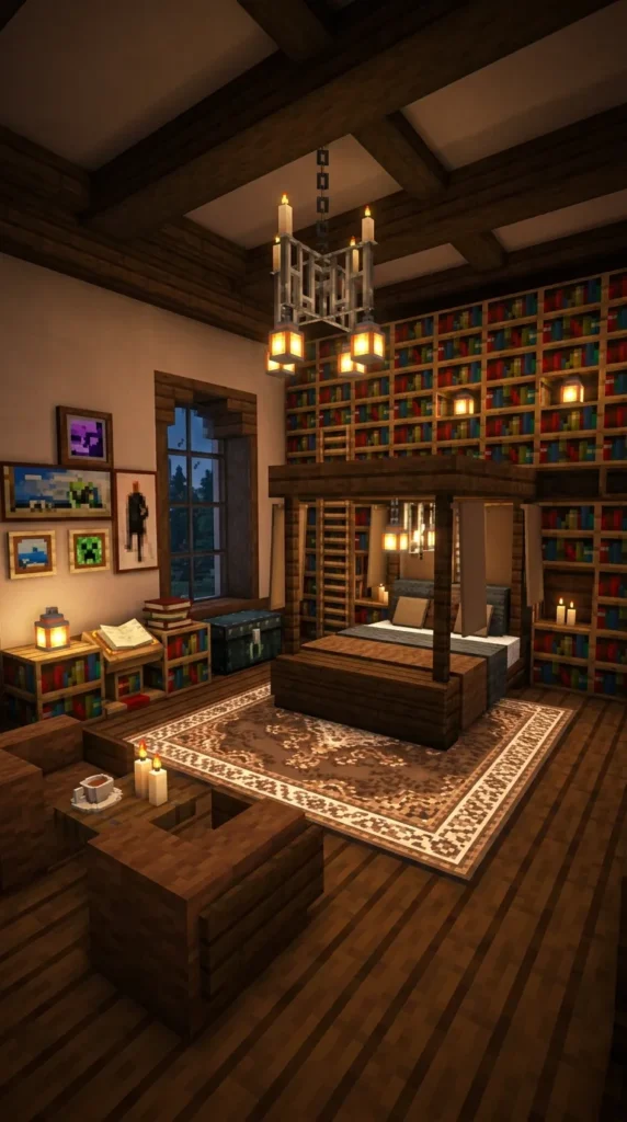  The Dark Academic Library Bedroom