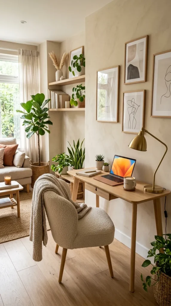 Narrow Writing Desk Taking Minimal Floor Space