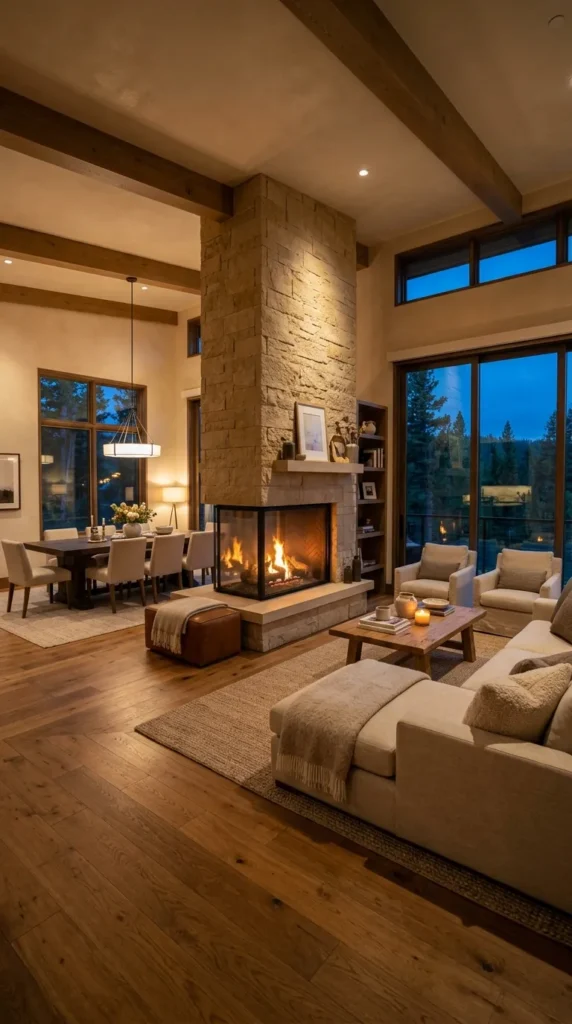 A Double Sided Fireplace