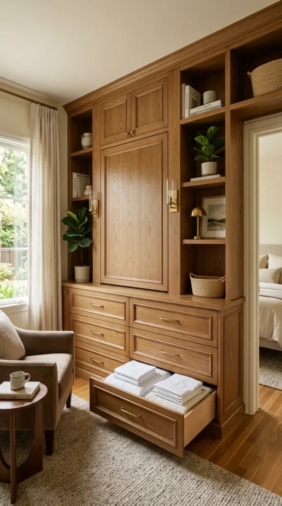 Murphy Bed with Under Storage Drawers