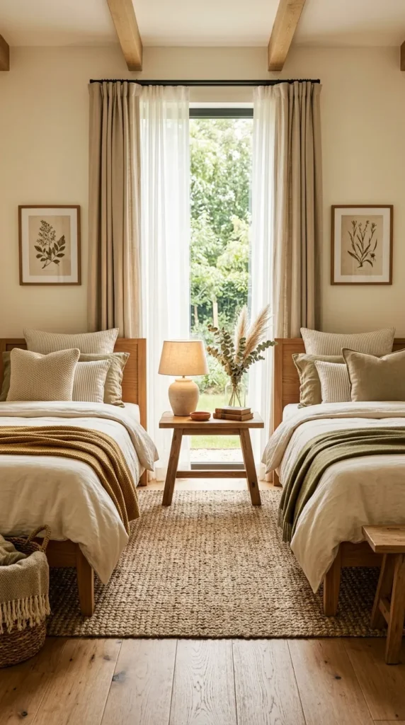 Twin Beds Facing Each Other