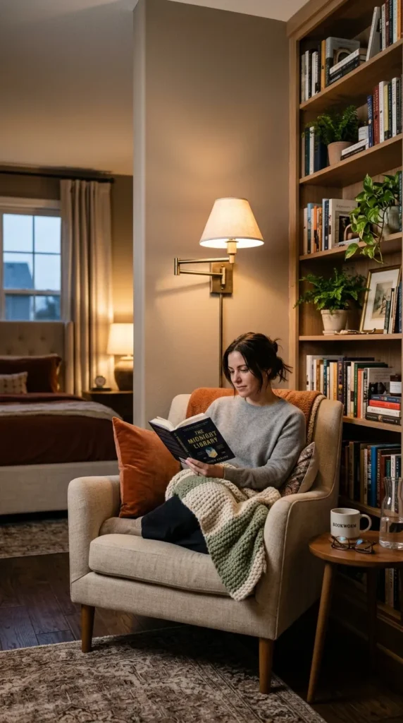 Bedside Reading Light at Appropriate Height