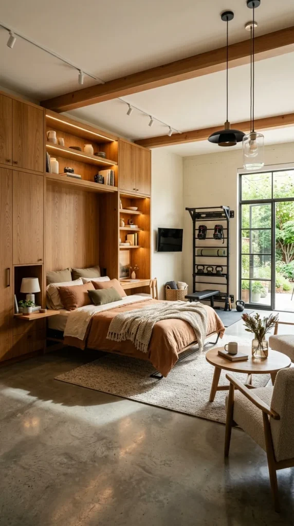 Murphy Bed in Garage Conversion