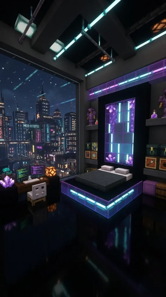 The Neon Cyber Bedroom