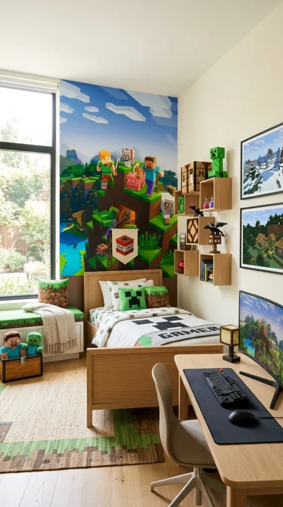 Pixel Art Wall Bed Combo