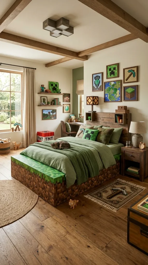 Grass Block Bed Frame